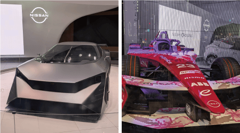 日産に展示されていたスーパーカー